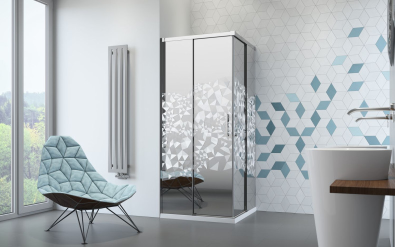 Kabina prysznicowa z grawerunkiem, fot. Radaway