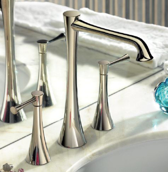 Bateria umywalkowa L-Spout