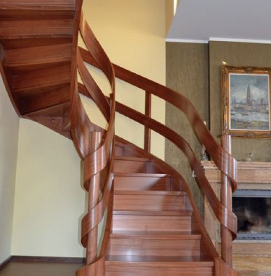 Schody wewnętrzne dębowe