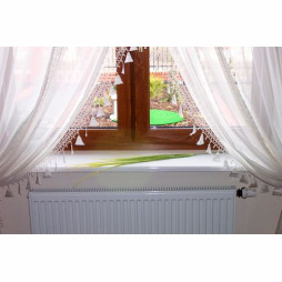 Parapet wewnętrzny biały zaokrąglony