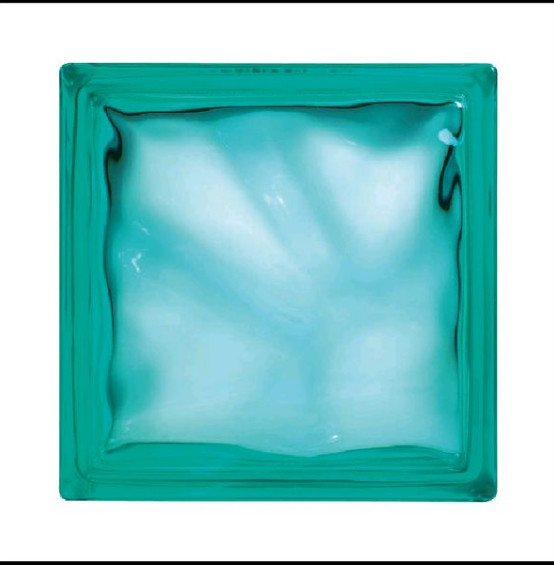 Pustak szklany barwiony Bm 1908 Chmurka Turkus