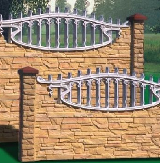 Ogrodzenie z płyt betonowych