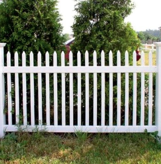 Ogrodzenie z PVC w formie sztachetek - system "Korner"