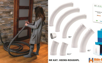 Zestaw instalacyjny centralnego odkurzania Hide-A-Hose z wężem chowanym w ścianie