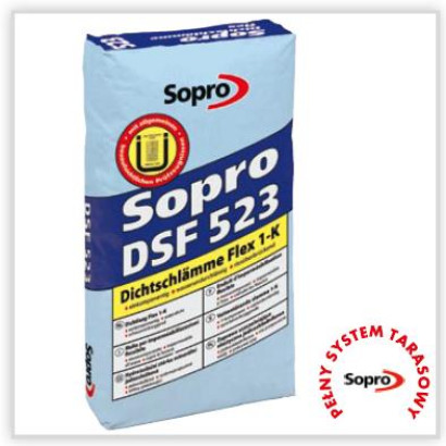 Zaprawa uszczelniająca elastyczna jednoskładnikowa Sopro DSF 523