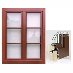 Okna drewniano-aluminiowe