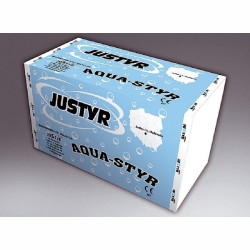 Wodoodporne płyty izolacyjne JUSTYR AQUA-STYR