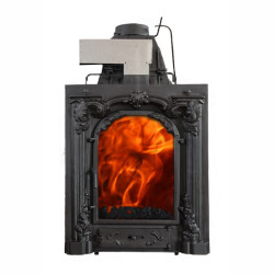 Wkład kominkowy Kornak Komfort 6  - z systemem czystej szyby i doprowadzeniem powietrza zewnętrznego