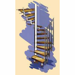 Schody Spiralne Narożne Typ E