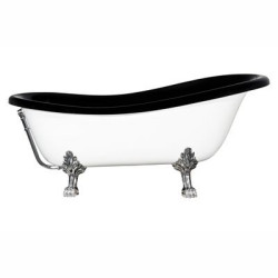 Wanna wolnostojąca Otylia z linii Ambition. Czarno-biała