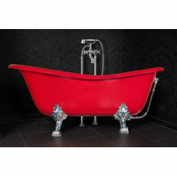 Wanna wolnostojąca Otylia z linii Ambition. Czerwona