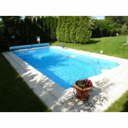 Baseny ogrodowe z niecką żelbetową