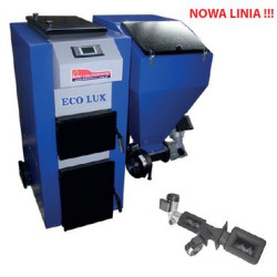 ECO LUX „M”/”U-M”– retortowy kocioł węglowy z żeliwnym palnikiem wielopaliwowym II-generacji