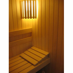 Sauna osikowa, ławy abachi