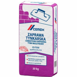 Zaprawa tynkarska cementowo-wapienna, tynk maszynowy mocnyCX-T550