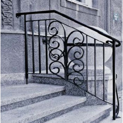 Balustrada ręcznie kuta z prętu pełnego