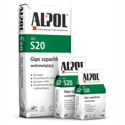 Gips szpachlowy wolnowiążący ALPOL AG S20
