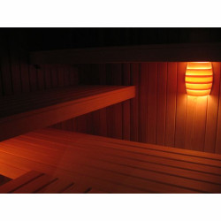 Sauna lampa pod ławą