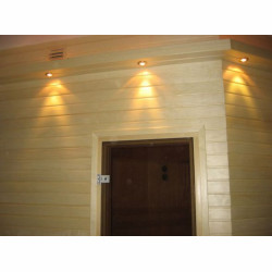 Sauna osikowa z gzymsem