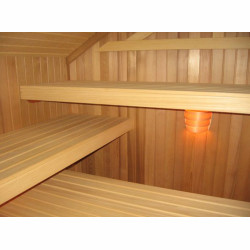 Sauna poddasze, 3 poziomy ław