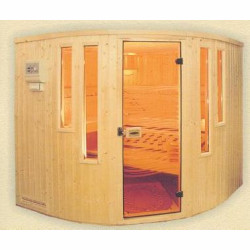 MEGIW - Sauna ze świerku skandynawskiego z 4 oknami