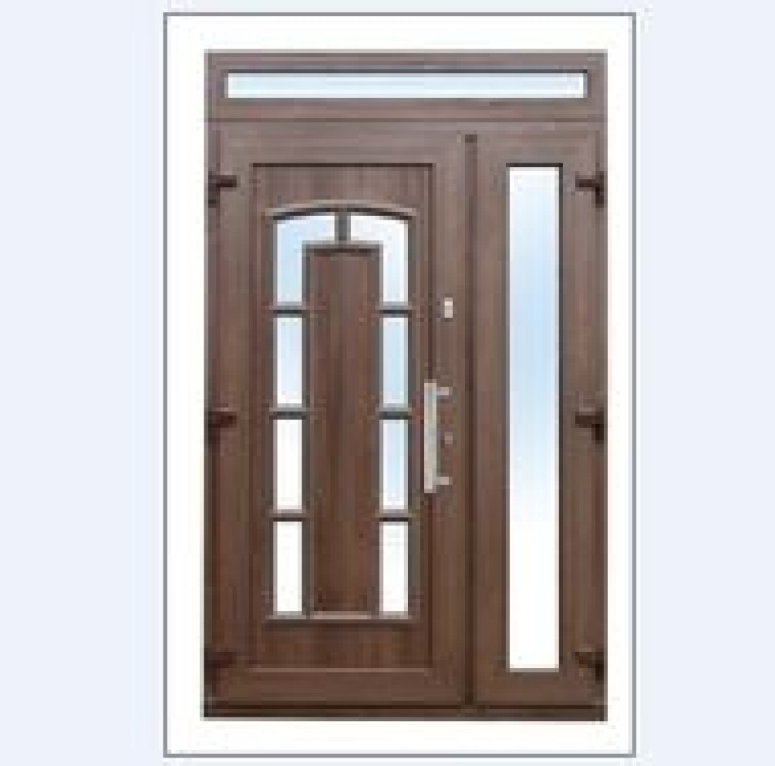 Wejście w wielkim stylu - drzwi wejściowe ATRIUM firmy OknoPlus w nowym kolorze Tiama