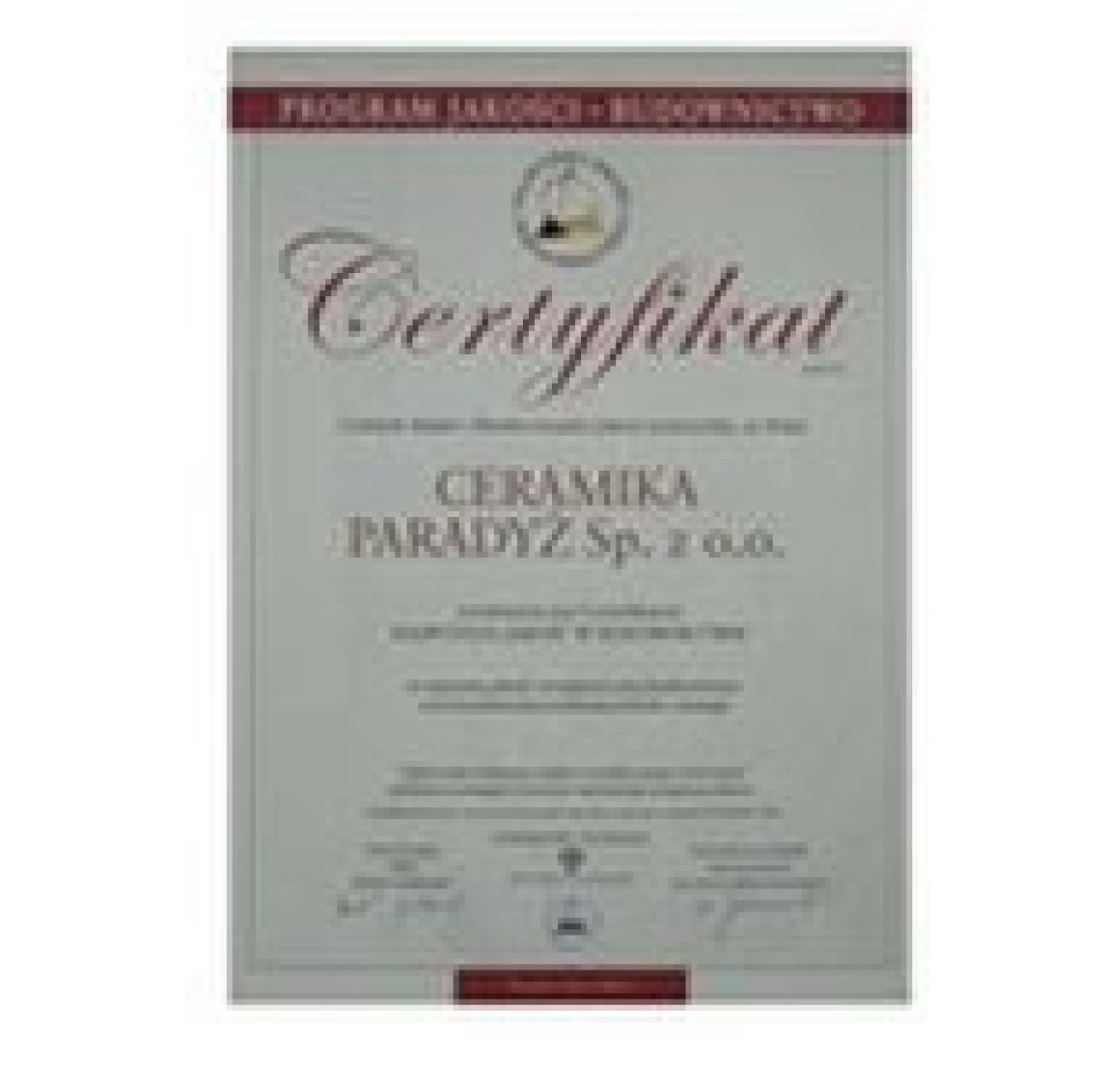 Ceramika Paradyż laureatem Certyfikatu „Najwyższej Jakości w Budownictwie”