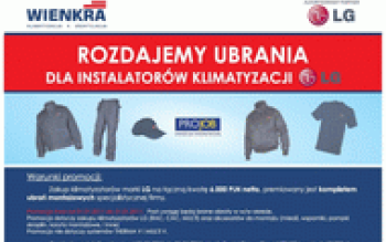 Wienkra rozdaje ubrania dla instalatorów klimatyzacji LG