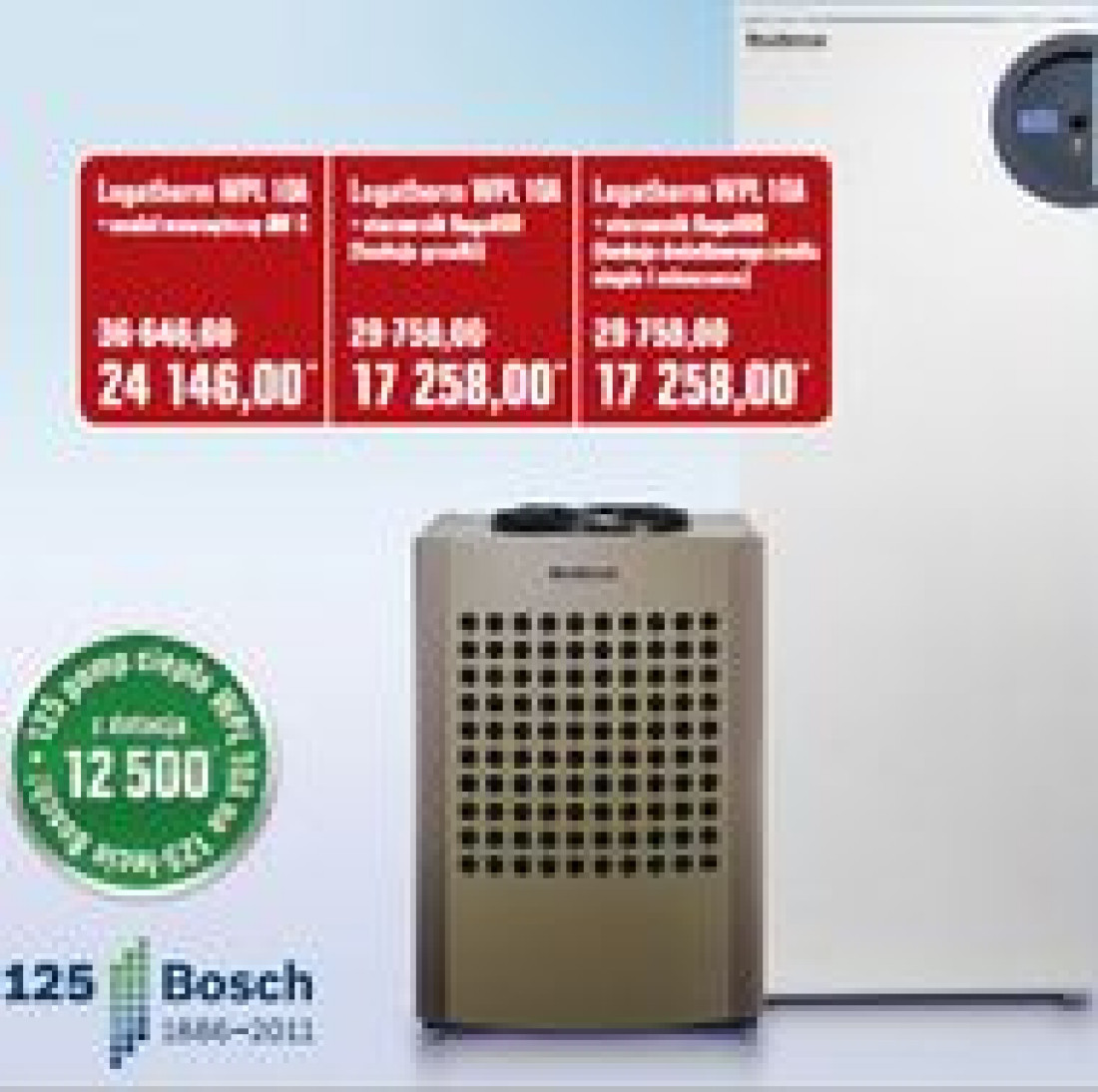 125 pomp ciepła na 125-lecie Bosch z dotacją 12.500 PLN