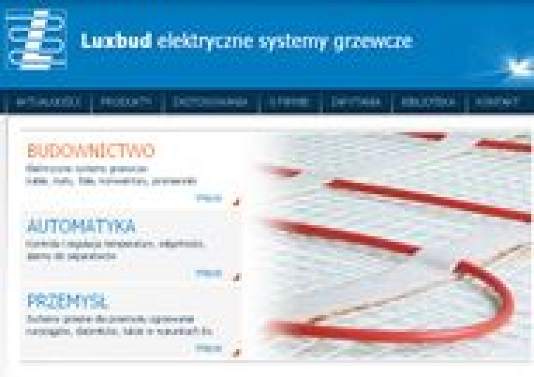 Nowa strona internetowa firmy LUXBUD  