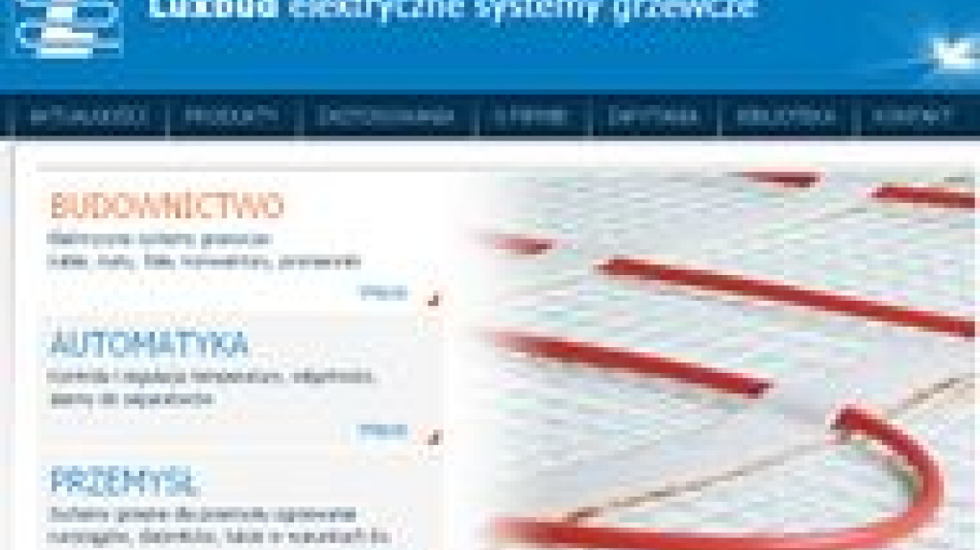 Nowa strona internetowa firmy LUXBUD  