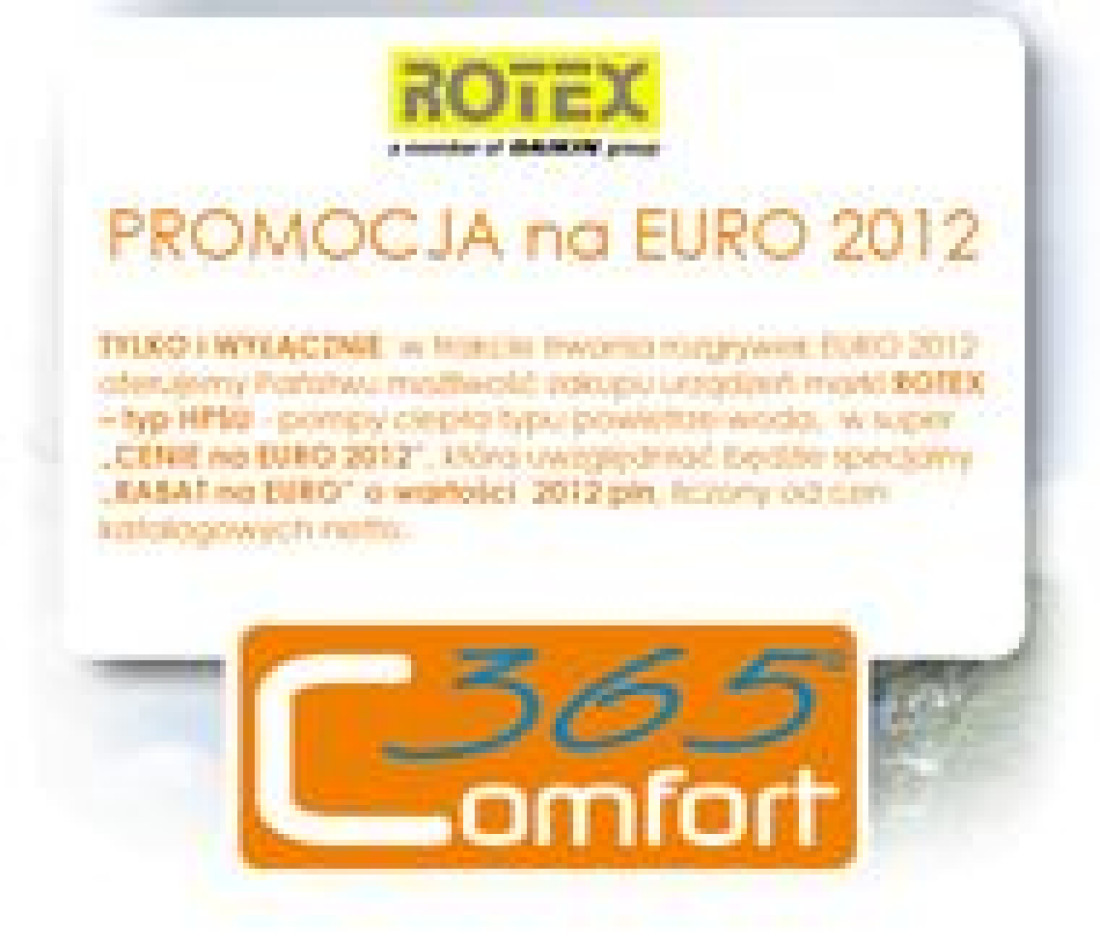 Wyjątkowa Euro-promocja ROTEX !!!