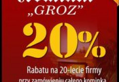 Promocja na kominki Groz!