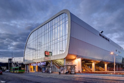 Dworzec PKP Poznań Główny - płyty Ruukki Energy