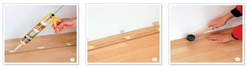 Przyklejanie listwy podłogowej - produkty Soudal