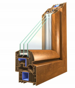 Okno Winergetic Premium Złoty Dąb
