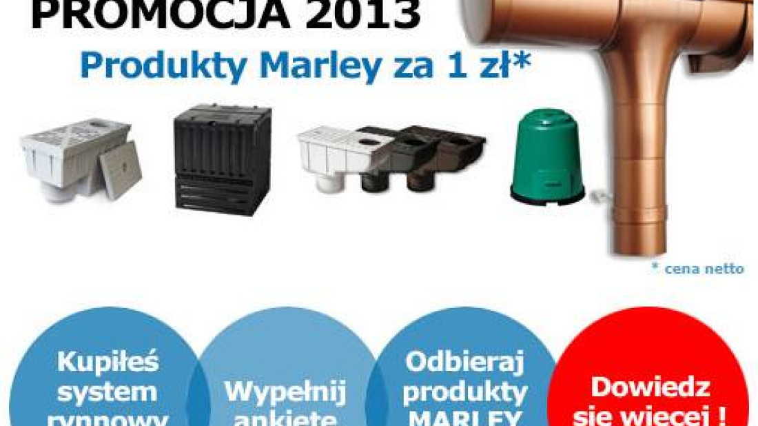 Wybieraj produkty do domu i ogrodu za 1 zł w akcji promocyjnej Marley