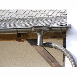 Naczynie zbiorcze do rynny półokrągłej - owalne