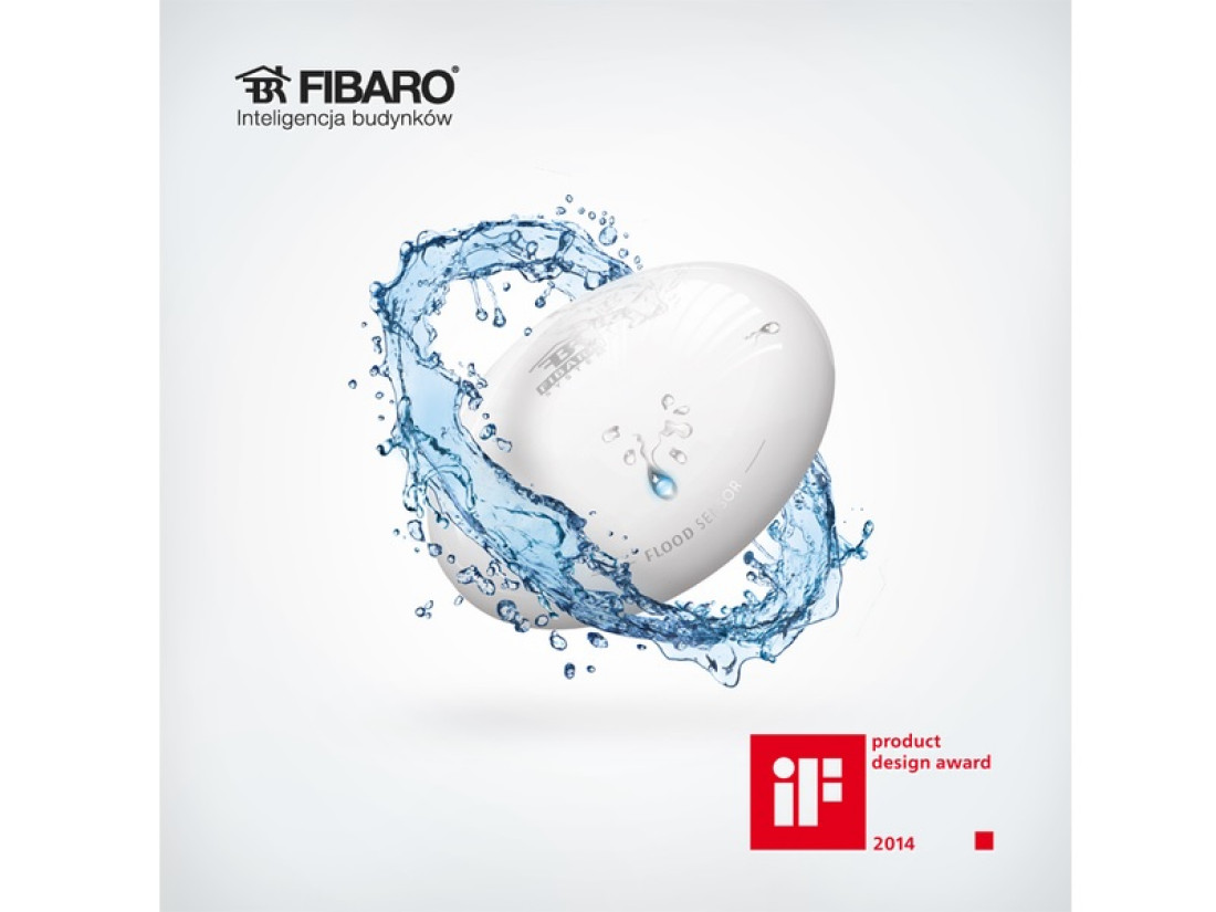 IF Design Award dla FIBARO Flood Sensor