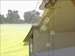 Przede wszystkim należy pamiętać, że okno połaciowe pod względem wysokości parapetu jak również górnej krawędzi okna powinno być traktowane tak samo jak każde okno w pionowej ścianie budynku