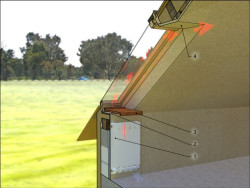 W niektórych wypadkach (na przykład przy wysokiej ściance kolankowej) nie jest możliwe uzyskanie pionowej dolnej płaszczyzny wnęki okiennej przy zachowaniu odpowiedniej wysokości dolnej krawędzi okna.