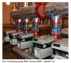 Fot. 3 Instalacja pomp Wilo-Stratos GIGA - Obiekt I i II