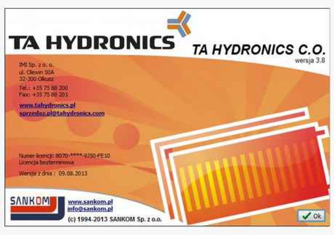 Najnowsza wersja programu TA Hydronics CO 3.8