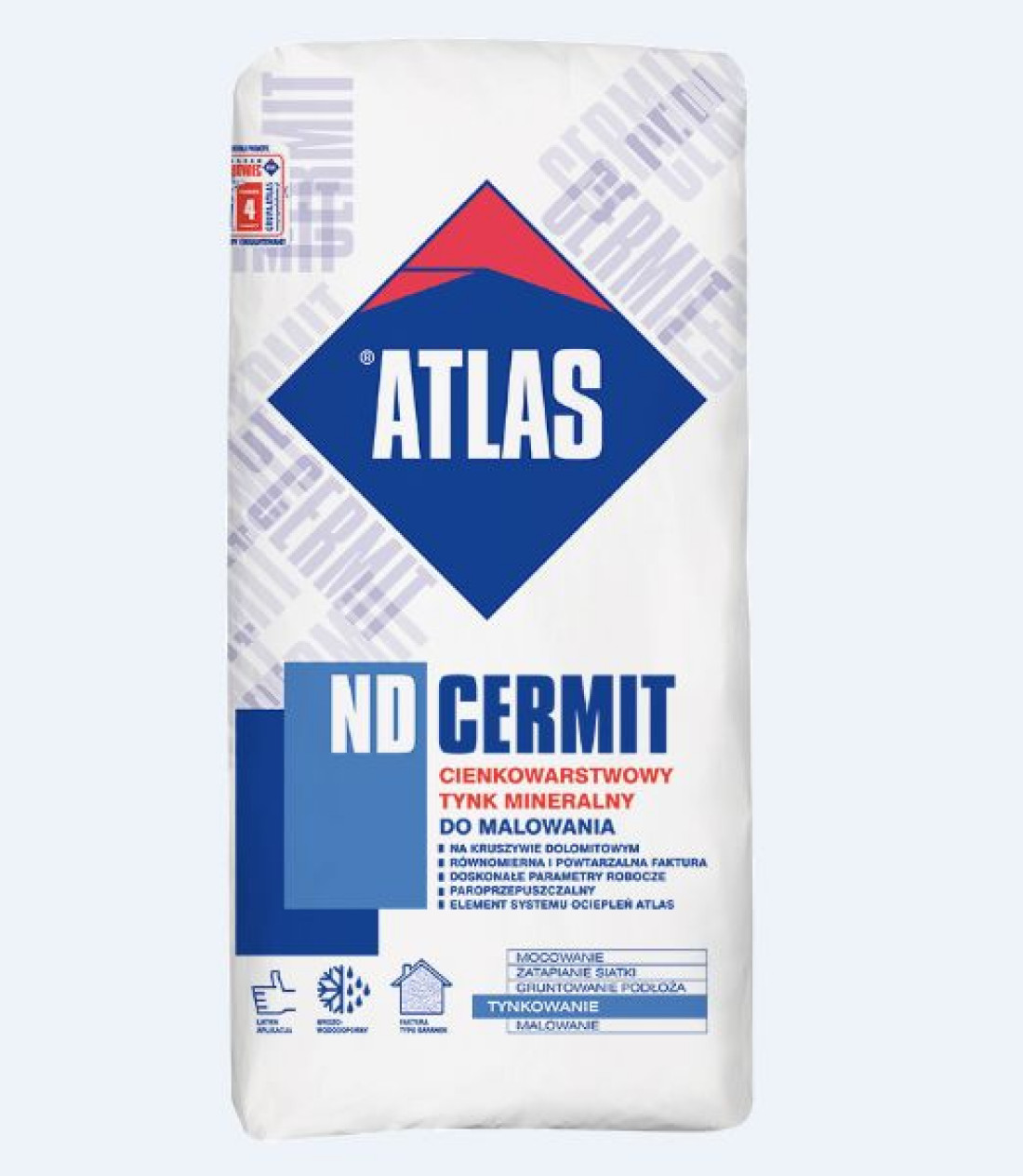 Nowy cienkowarstwowy tynk mineralny ATLASA - ATLAS CERMIT ND