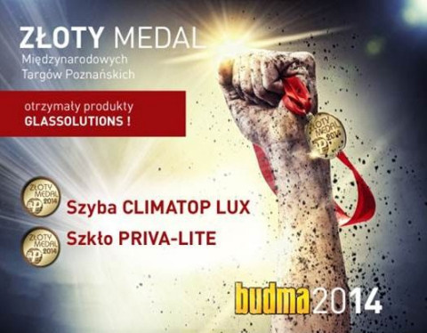 Dwa Złote Medale dla GLASSOLUTIONS Polska na BUDMIE 2014