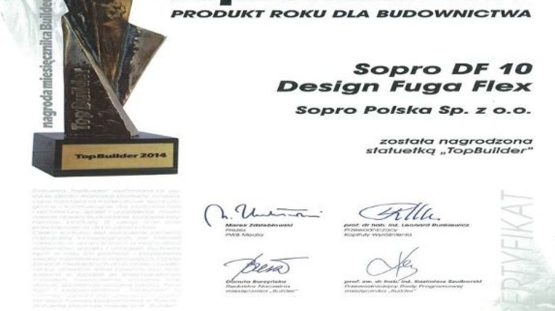 Nagrody TOPBUILDER 2014 dla SOPRO