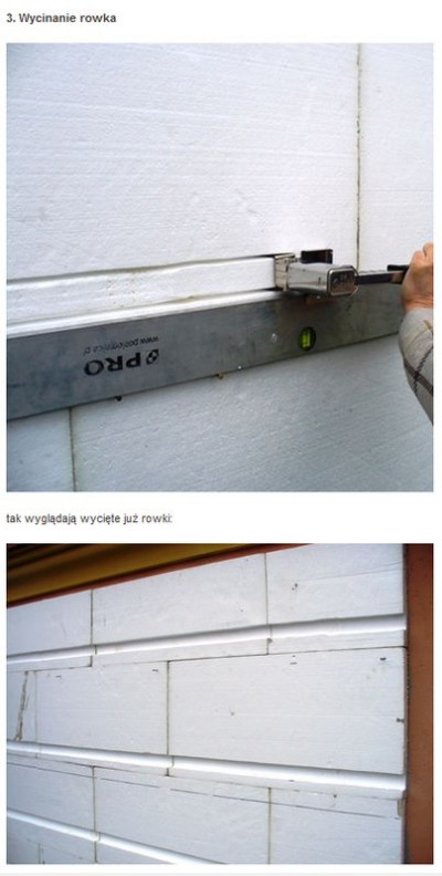 Montaż listew do boniowania