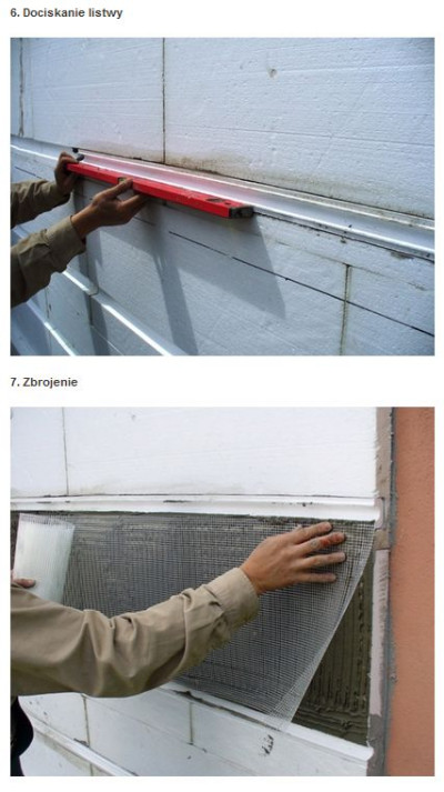 Montaż listew do boniowania