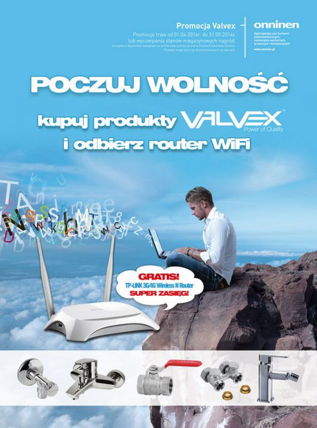 Promocja Valvex "Poczuj wolność" i odbierz router - do 31 maja 2014 r.