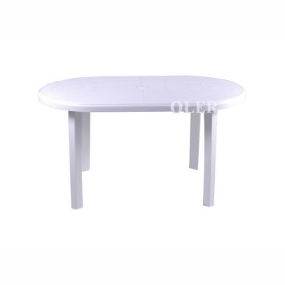 Stół ogrodowy Jantar owalny biały Ołer